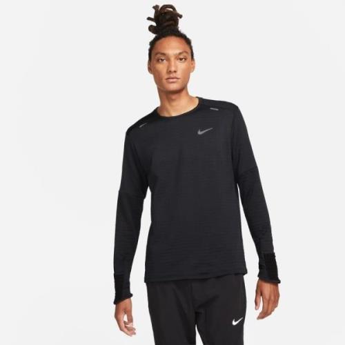 Nike Løpetrøye Therma-FIT Repel Element Crew - Sort/Sølv