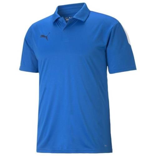 teamLIGA Sideline Polo Electric Blue Lemonade-Puma White