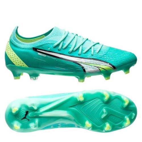 PUMA Ultra Ultimate FG/AG Pursuit - Electric Peppermint/Hvit/Fast Yell...