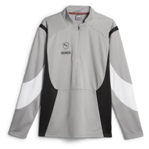 KING Pro 1/4 Zip Top Concrete Gray-White