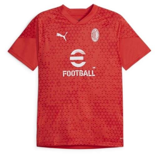 Milan Trenings T-Skjorte - Rød/Hvit