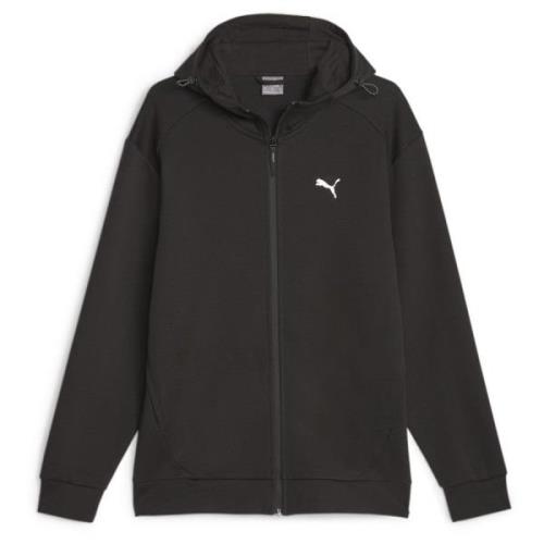 PUMA Hettegenser Full Zip - Sort/Hvit