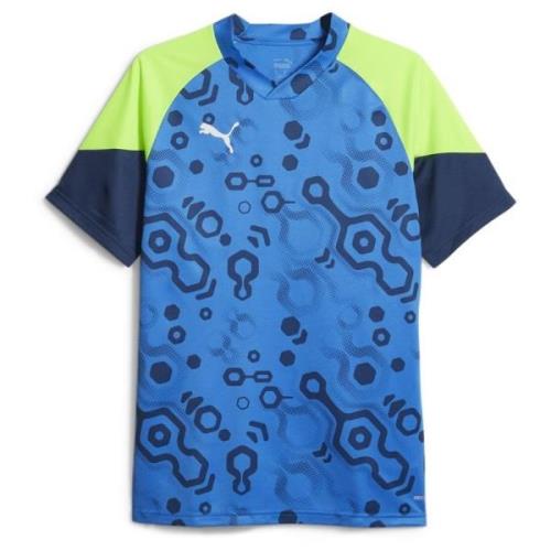 PUMA Trenings T-Skjorte IndividualCUP Gear Up - Persian Blue/Grønn