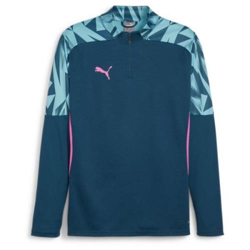 PUMA Treningsgenser IndividualFINAL 1/4 Glidelås - Navy/Blå/Rosa