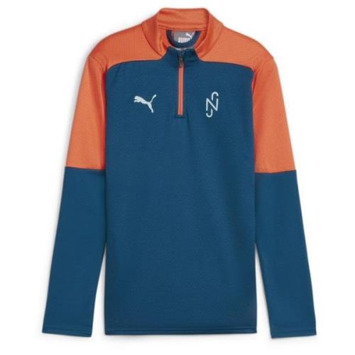 PUMA Treningsgenser 1/4 Glidelås NJR Creativity - Ocean Tropic/Hot Hea...