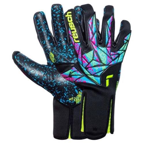 Reusch Keeperhanske Attrakt Fusion Strapless - Sort/Gul/Grønn/Blå