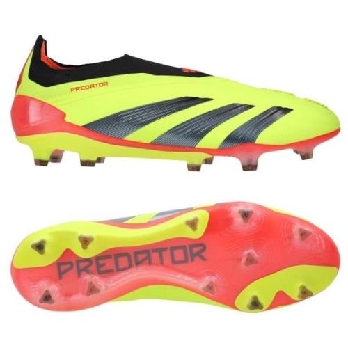 adidas Predator Elite Laceless FG Energy Citrus - Gul/Sort/Rød