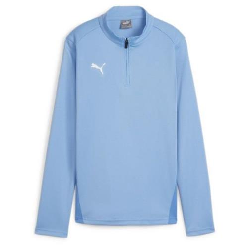 teamGOAL Training 1/4 Zip Top Wmn Team Light Blue-PUMA White-Clear Sea