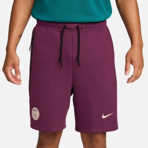 Paris Saint-Germain Treningsshorts NSW Tech Fleece - Bordeaux/Oransje