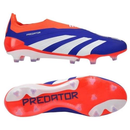 adidas Predator Elite Laceless FG Advancement - Lucid Blue/Hvit/Rød