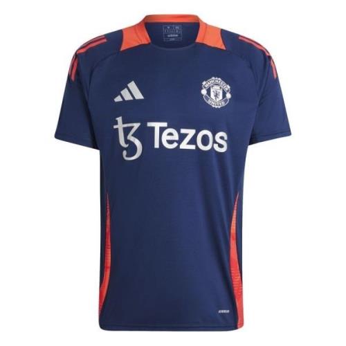 Manchester United Trenings T-Skjorte Tiro 24 - Night Indigo/Rød