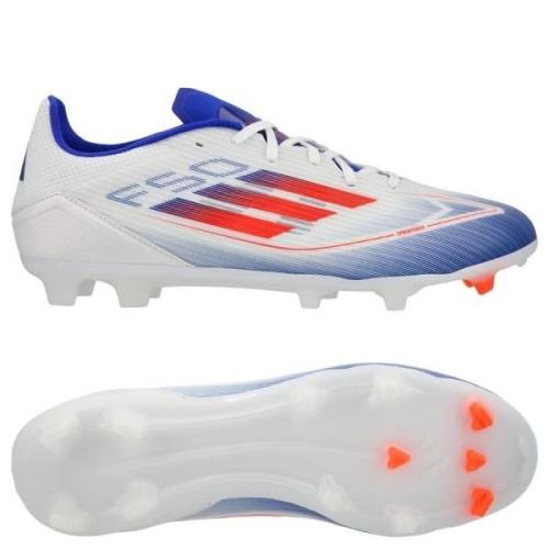 adidas F50 League FG/AG Advancement - Hvit/Rød/Lucid Blue