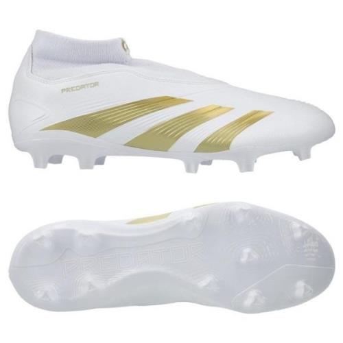 adidas Predator League Laceless FG Day Spark - Hvit/Gull/Hvit