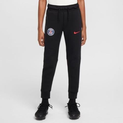 Paris Saint-Germain Joggebukse NSW Tech Fleece - Sort/Rød Barn